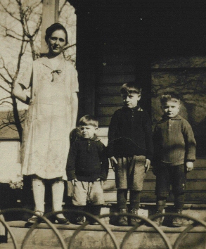 Julianna Demeter and her boys early 30's
